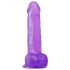 Jelly Studs - aidon tuntuinen dildo, 20cm (violetti)