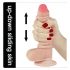 Lovetoy Sliding-Skin - kaksikerrosdildo - 18cm (nude)