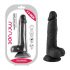 Mr. Rude - realistinen musta dildo imukupilla 19 cm