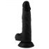 Mr. Rude - realistinen musta dildo imukupilla 19 cm