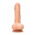 RealRock Dong 8 - Luonnollinen, kiveksikäs dildo (20cm) - luonnollinen