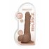 RealRock Dong 8 - aidon tuntuinen dildo (20 cm) - tumma luonnollinen