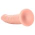 RealRock Slim - aidon tuntuinen dildo, 15,5 cm (luonnollinen)