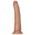 RealRock Slim - aidon tuntuinen dildo 15,5cm (tumma luonnonväri)