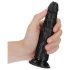 RealRock Slim realistinen dildo - 15,5cm (musta)