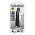 RealRock Slim realistinen dildo - 15,5cm (musta)