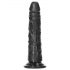 RealRock Slim realistinen dildo - 15,5cm (musta)