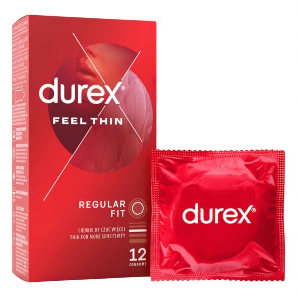 Durex Feel Thin - luonnollinen tunne kondomeja (12 kpl)