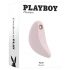 Playboy Palm - ladattava pinkki 2in1 klitorisvibraattori, vedenkestävä