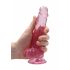 REALROCK - läpikuultava realistinen dildo - pinkki (17cm)