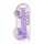 REALROCK - läpinäkyvä realistinen dildo - violetti (22cm)