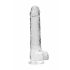 REALROCK - läpinäkyvä realistinen dildo - kirkas (22cm)