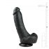 Easytoys - Mustapohjainen kivipallo-dildo (20cm)