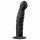 Easytoys Ribbed - Mustat anaalidildo tapilla (14cm)