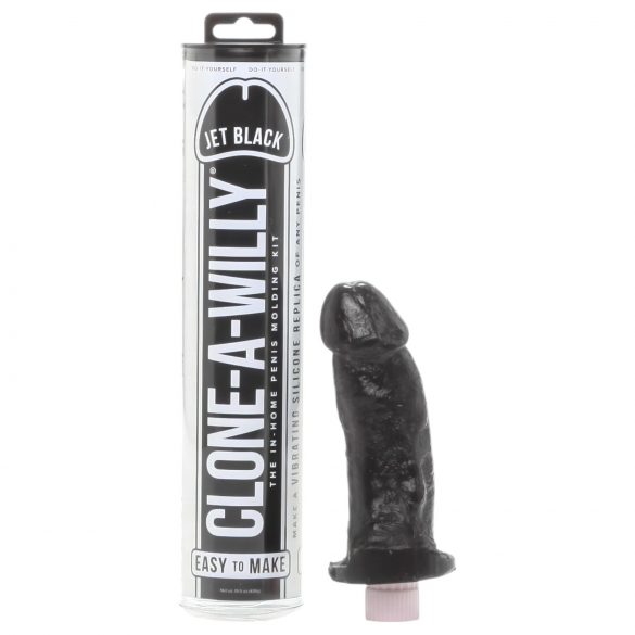 Clone-a-Willy - peniskopiointi kit vibraattorilla (musta)