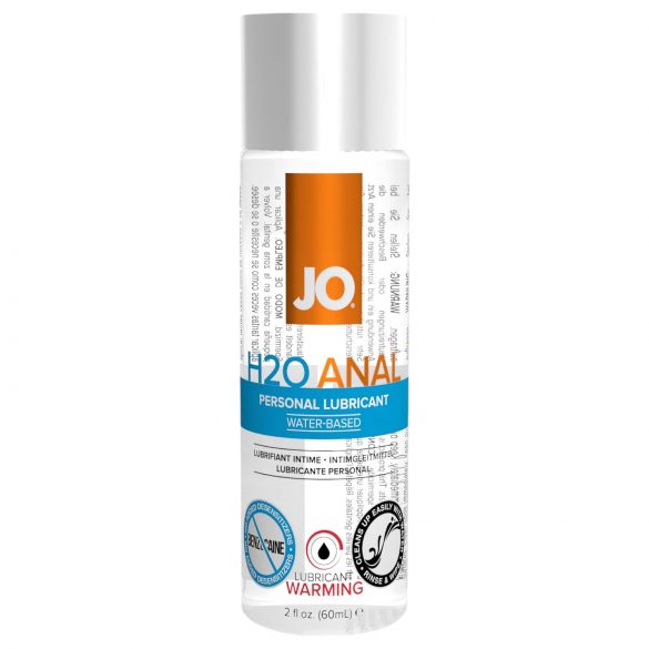 JO H2O Lämmin Anal - vesipohjainen lämmittävä liukuvoide (60ml)