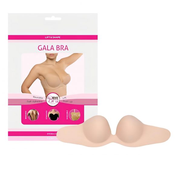 Bye Bra Gala B - näkymätön push-up rintaliivi (nude)